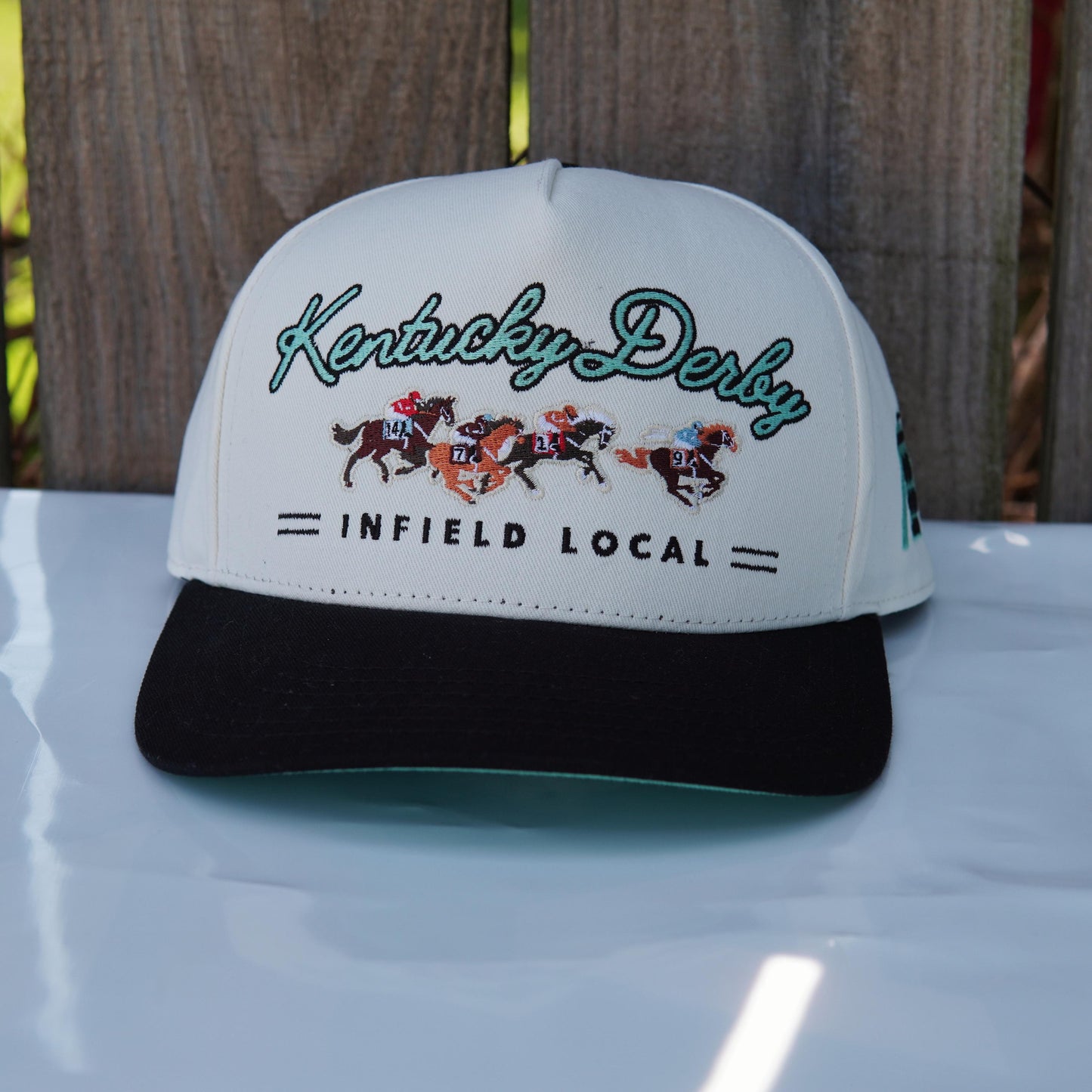 Kentucky Derby - Infield Local Collection: Teal & Black Run for the Roses