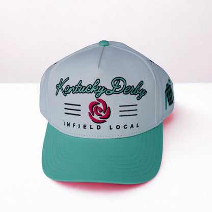 Kentucky Derby - Infield Local Collection: Teal Bill with Rose