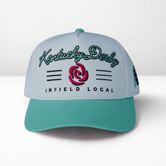 Kentucky Derby - Infield Local Collection: Teal Bill with Rose