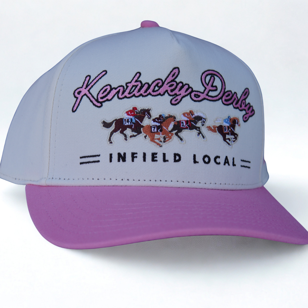 Pink Run for the Roses Embroidered Snapback Hat – Kentucky Derby