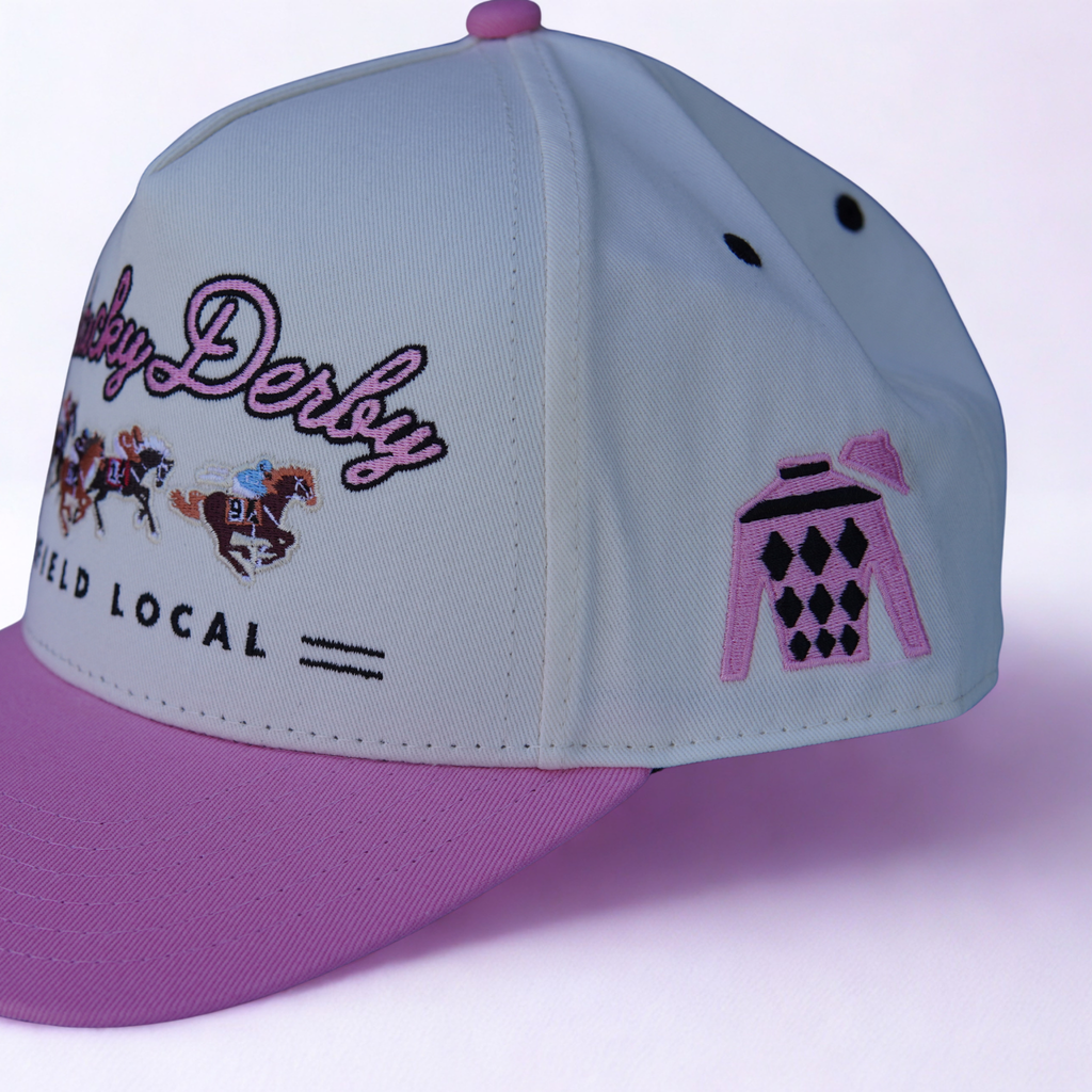 Pink Run for the Roses Embroidered Snapback Hat – Kentucky Derby