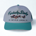 Teal Run for the Roses Embroidered Snapback Hat – Kentucky Derby
