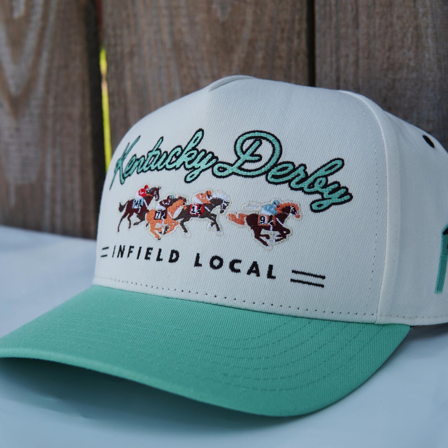Kentucky Derby - Infield Local Collection: Teal Run for the Roses